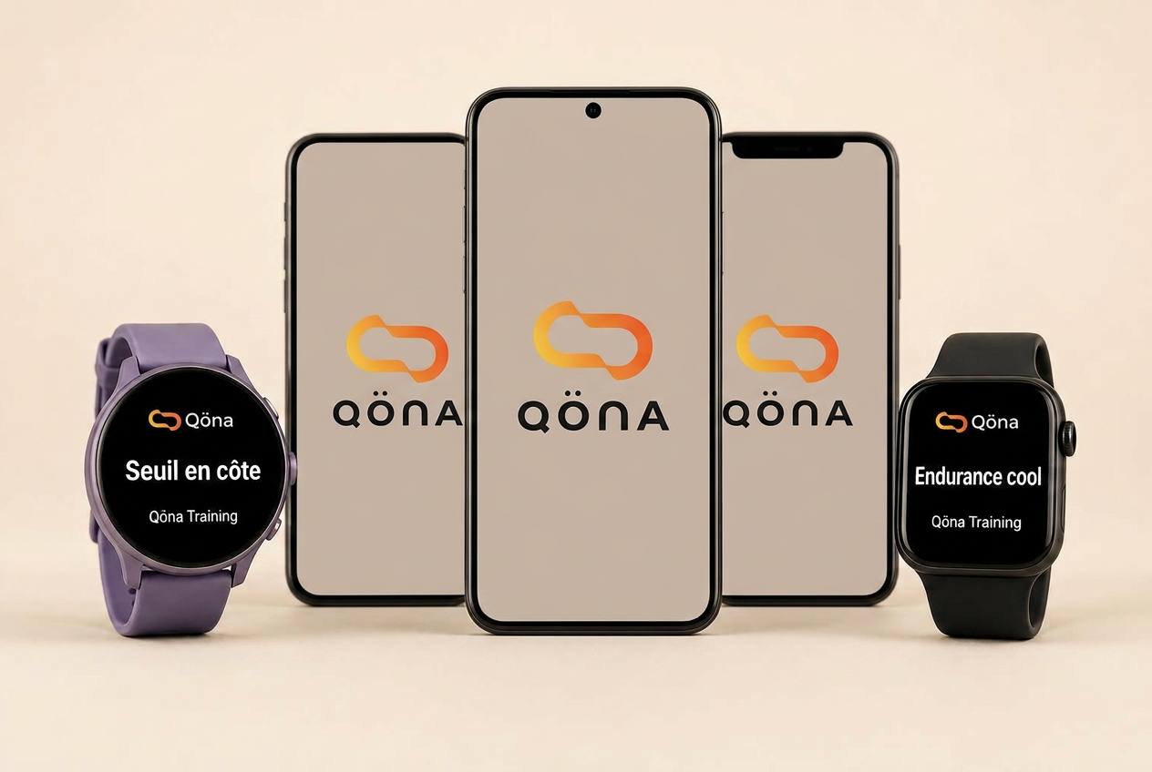 Qöna sur smartphones et montres connectées